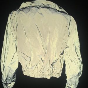 Reflective Forever 21 Cropped Jacket